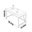 Bureau simple et moderne à double tiroir-1817439721