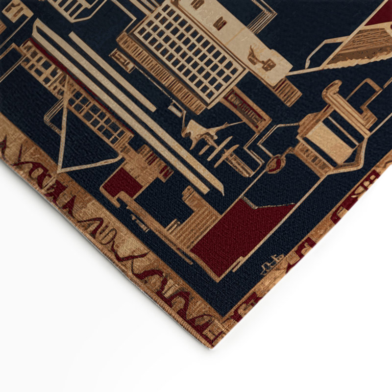 ArtDeco Gray Indoor and Outdoor Area Rug, Rectangle 3' x 5'