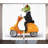 Delastre Frog Riding Motorcycle 2 Piece Semi-Sheer Curtain Panel Set-71855115