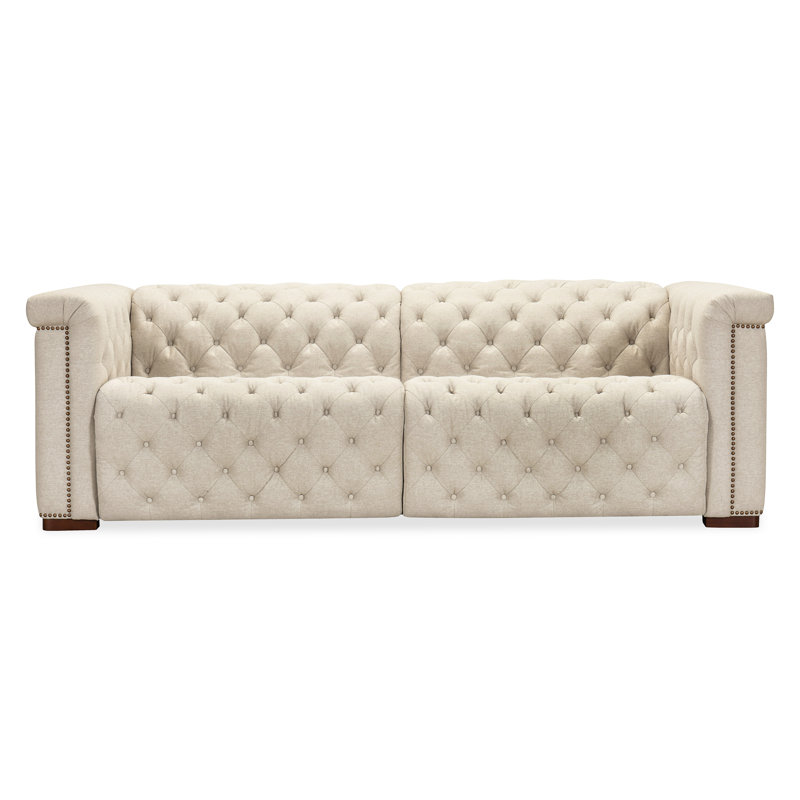 Savion Deux Sofa with Power Recliners and Power Headrests