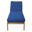 Chaise longue d'extérieur en teck Uvita-96321395