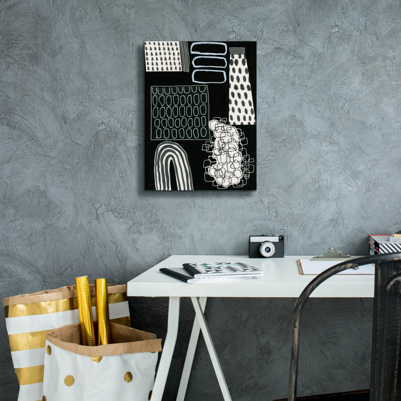 «B&W Fun VII» par Regina Moore, H 16 po x l 12 po x P 0,75 po