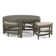 Raffles Rattan Cocktail Table with Benches