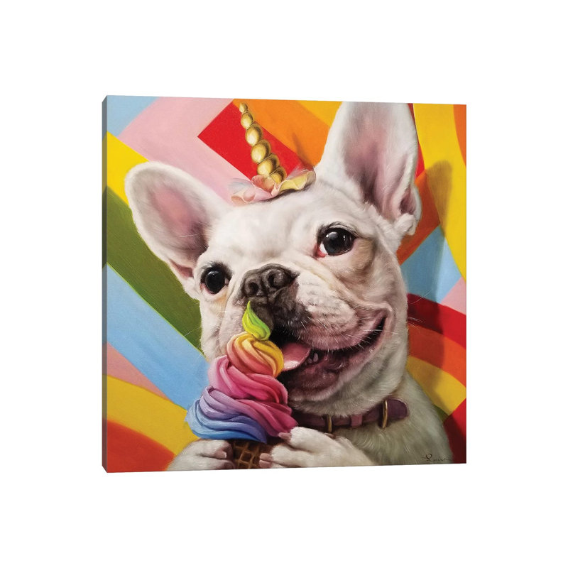 Rainbow Party by Lucia Heffernan - Wrapped Canvas Print, 30.48 cm H x 30.48 cm W