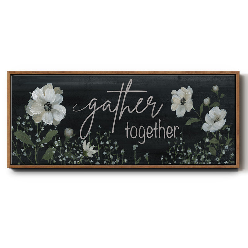 «Gather Together», toile encadrée, H 24 po x l 60 po