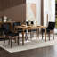 De 2 chaises de salle à manger latérales à imprimé léopard avec coussin en mousse haute densité fabriqué à la main et structure 2, design moderne, intérieur de printemps