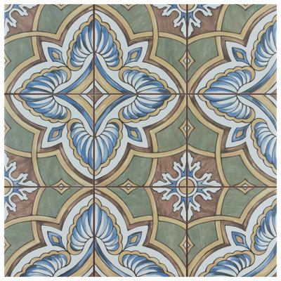 Harmonia 13" x 13" Ceramic Patterned Wall & Floor Tile