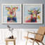«Groovy Pig And Sky», ensemble de 2 peintures sur toile encadrées-960538770-960538773