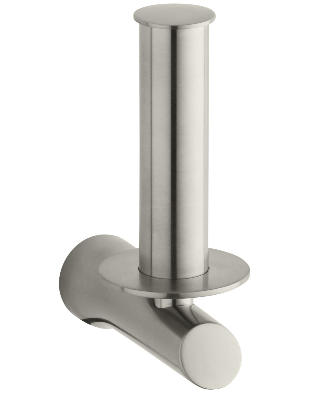 Loure Vertical Single Post Toilet Paper Holder in Polished Chrome