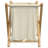 Vidaxl Laundry Basket Cream White 17.7"X21.7"X25" Bamboo
