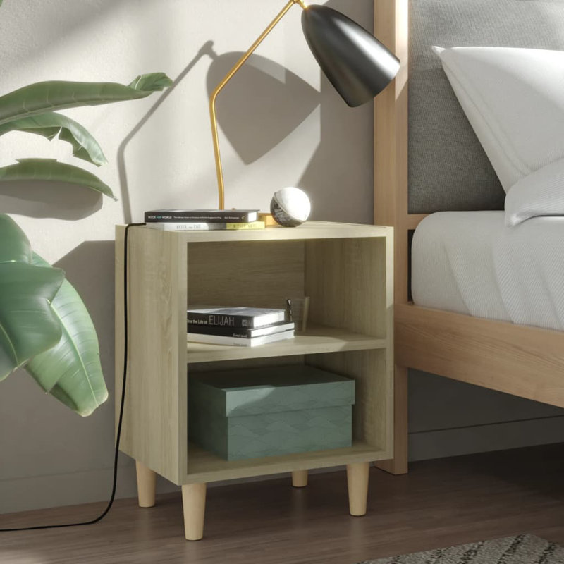 Southwell 40cm W Bedside Table, Sonoma Oak