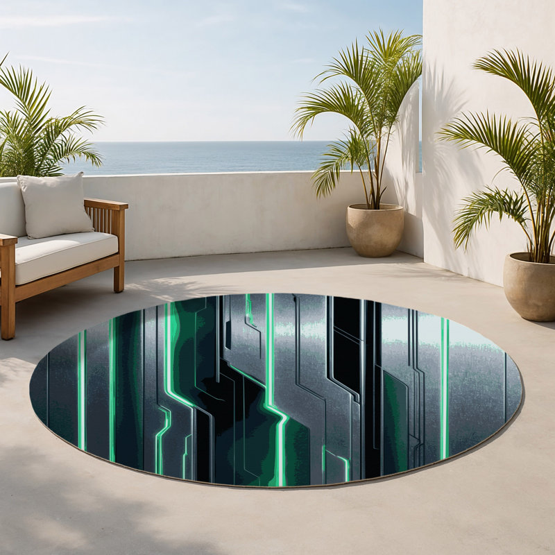 Tapis intérieur et extérieur Intergalactic Drift, Rond 5 pi