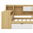 Daybed With 2 Drawers And Cabinets Shelves, Storage Bookcase, Built-In Removable Desk-1805524319-1805524317