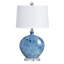 Lampe de table 27 "en céramique avec abat-jour blanc