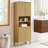 Render Tall Bathroom Storage Cabinet In Walnut-101179048