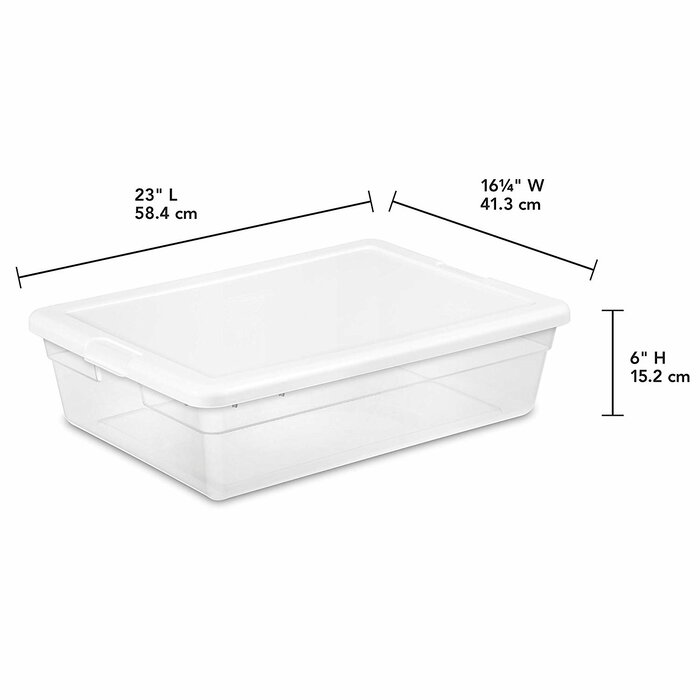 Sterilite 28 Qt. Clear Storage Box & Reviews | Wayfair