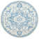 Cuvier Hand Tufted Wool Cotton Oriental Rug in Blue/Ivory