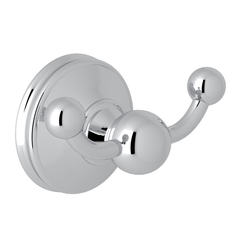 Georgian Era Wall Mounted Robe Hook, Polished Chrome