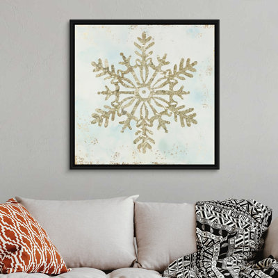 Flocon de neige étincelant III-reproduction d’art sur toile