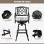 Tabouret de bar pivotant en aluminium pour l'extérieur 30 po avec coussin Sunbrella-1328892554
