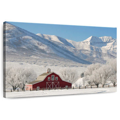Alvord Barn In Snow