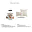 Ensemble d'édredon réversible 100% satin de coton 5 pièces Bebejan-970493011