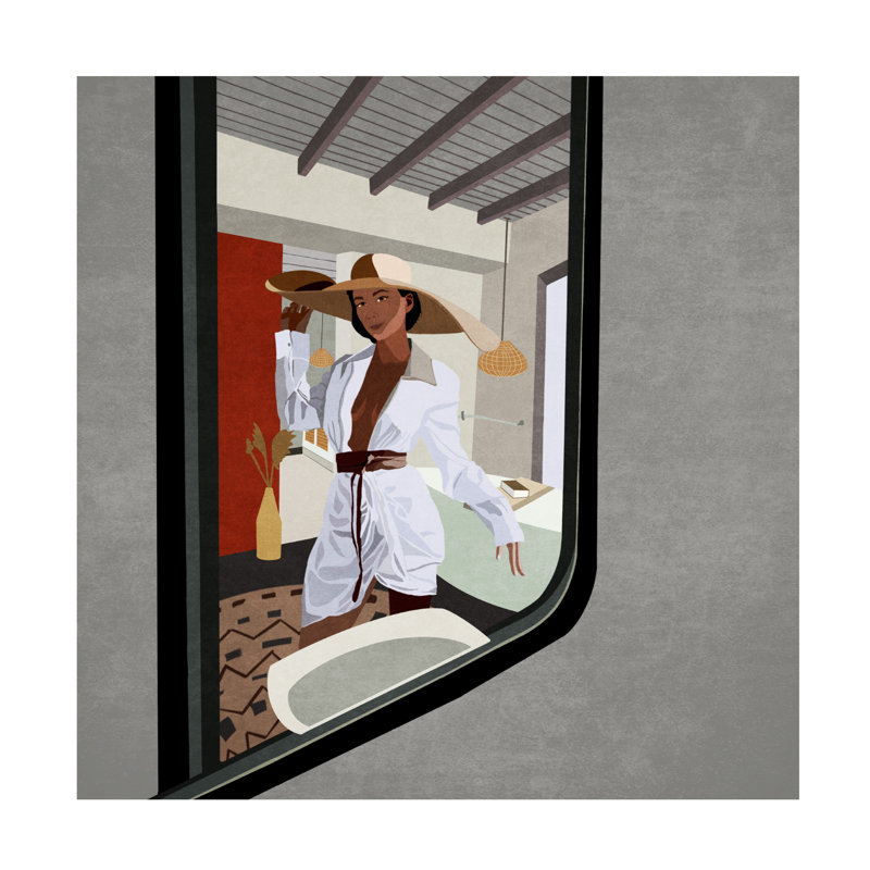 Bolog Emel Tunaboylu  Pencerekadini Canvas Art, 14" H x 14" W
