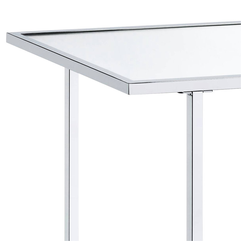 Console à miroir en faux marbre - Style contemporain pour votre maison avec surface de tablette au look chic