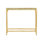 Honeycomb 36'' W Glass Console Table