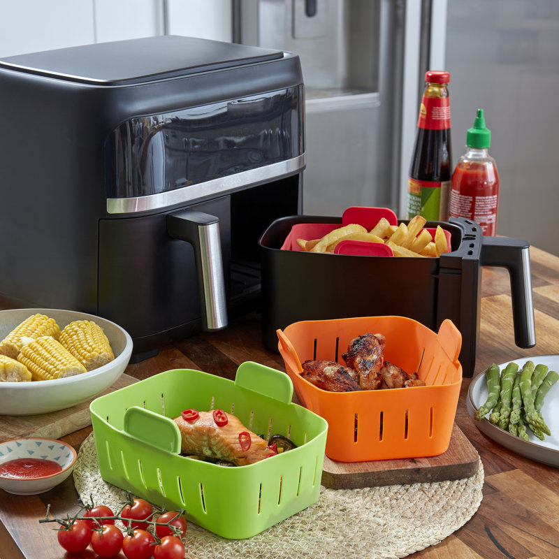 Wafe Air Fryer Liner Dual, Orange