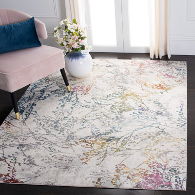 Ardeleana Performance Floral Rug