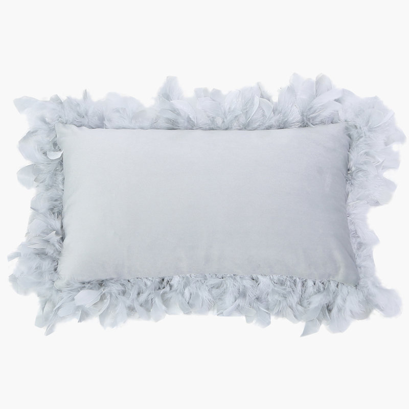 Mona Rectangular Cushion Cover, White