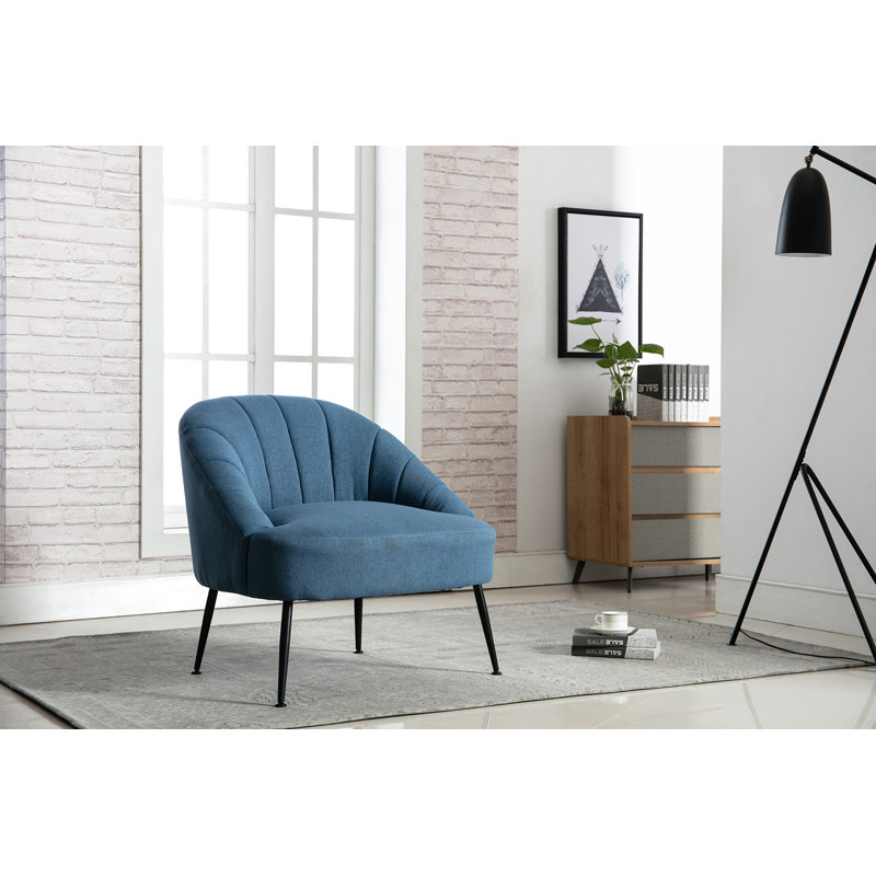 Hippolytus Upholstered Side Chair, Blue