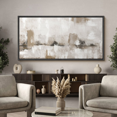Modern Abstract Design in Neutral Tones Modern Art