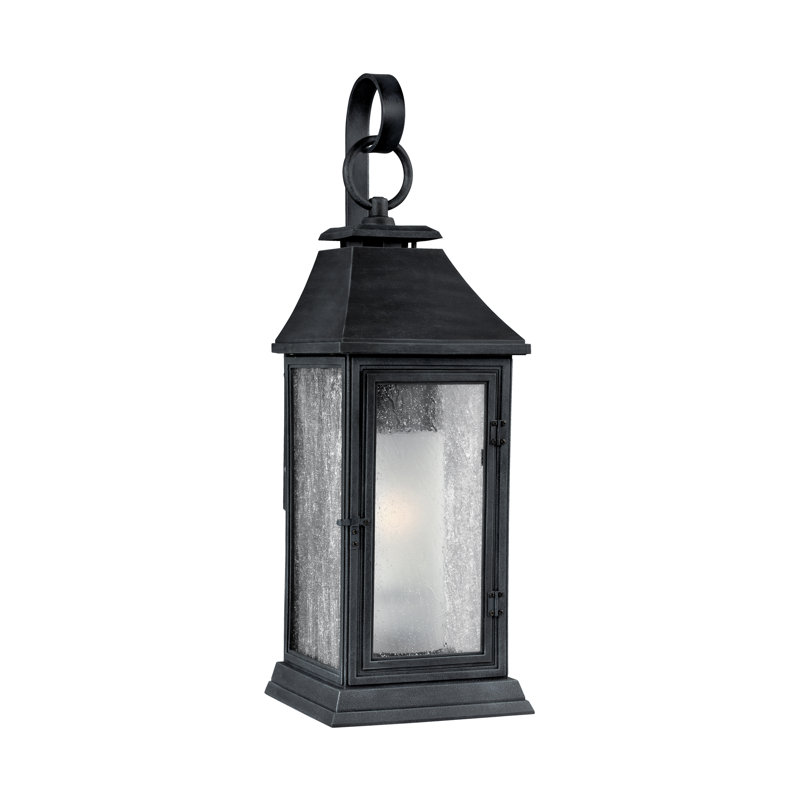 Shepherd - Light Outdoor Wall Lantern, Dark Weathered Zinc, 35.13" H x 11.5" W x 12.88" D