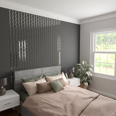 May Adjustable Acrylic Decorative Slat Wall Panel Kit (43-Pack)