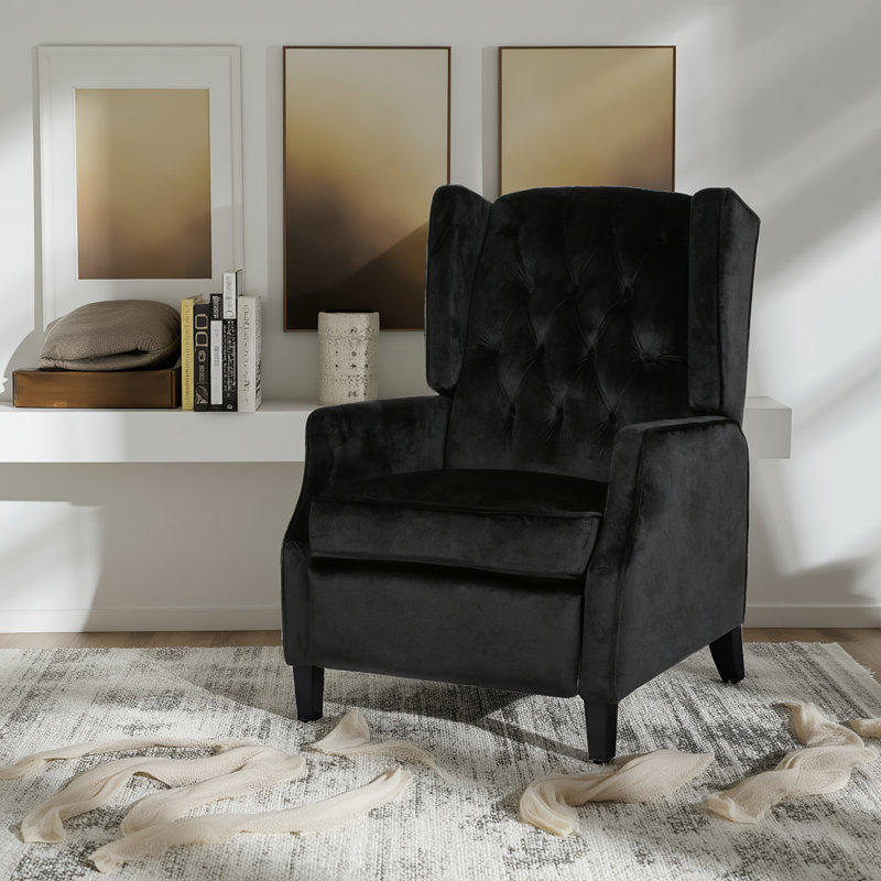 Fauteuil d'appoint Luxury, Noir