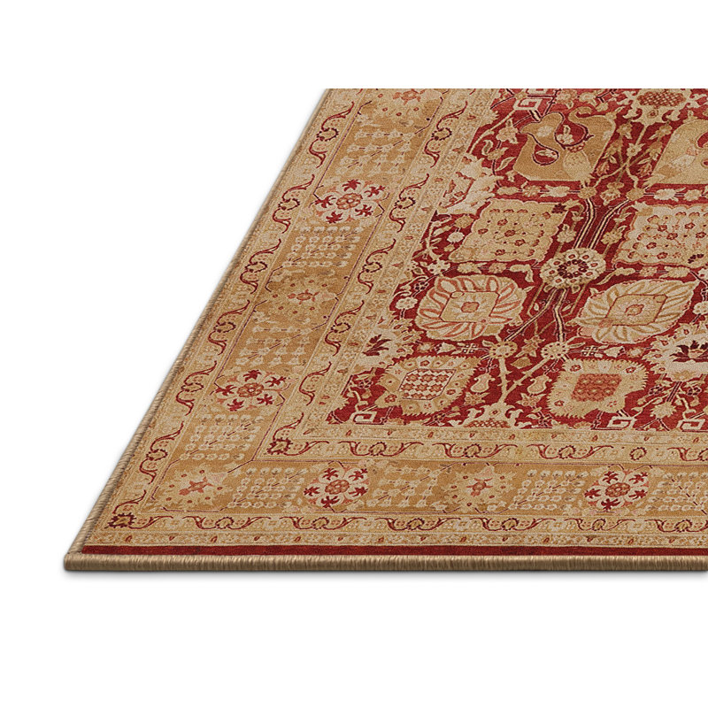 Tapis oriental beige / rouge Sote, Rectangle 5 pi x 7 pi