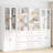 70.9'' H X 94.48'' W Book Cabinet Storage Bookcase Set-33658129