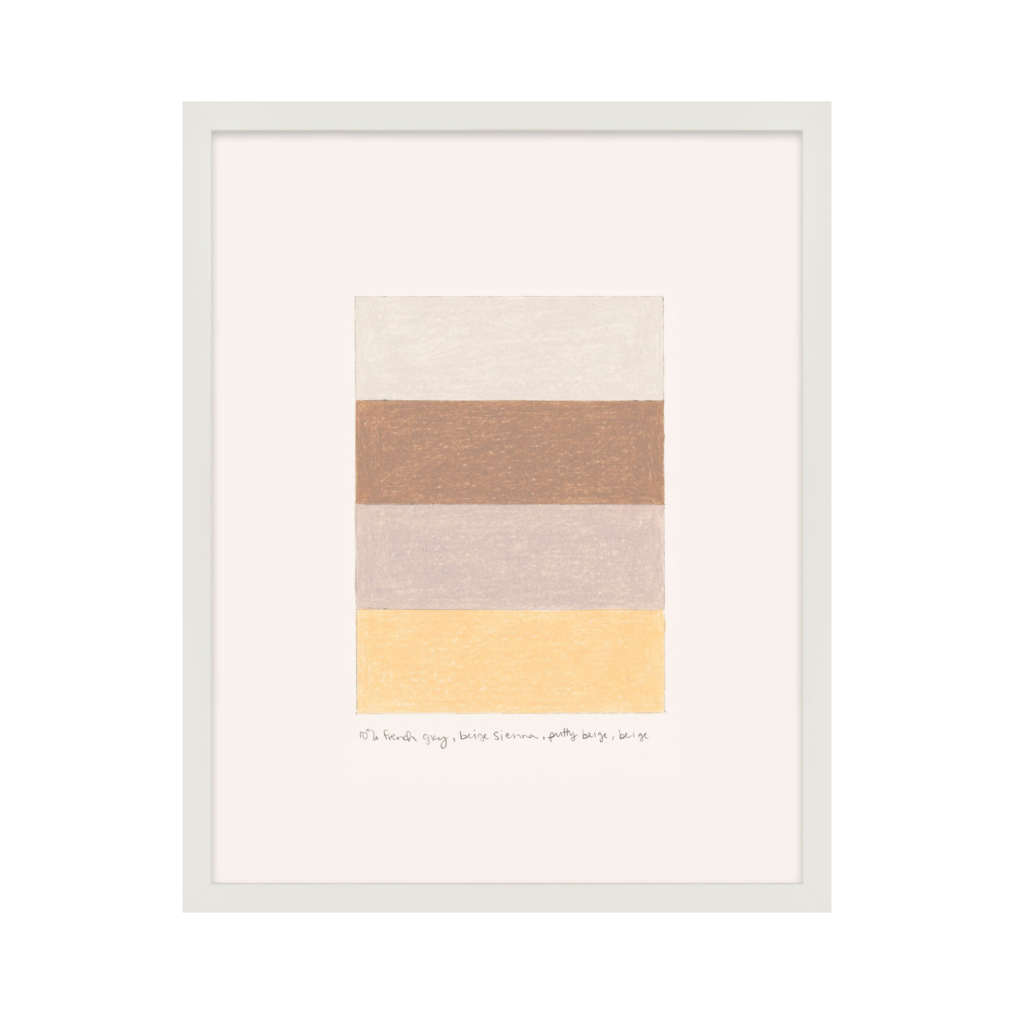 Stacks by Beth James, White Framed, 25" H x 20" W x 1.25" D