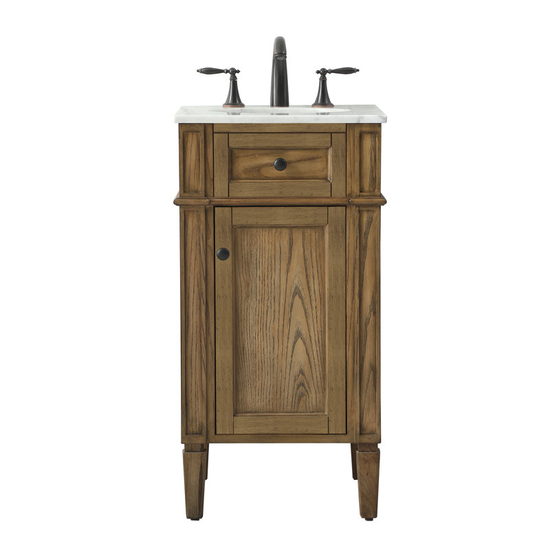Ensemble de meuble-lavabo simple 18 po Rivers, Bois flottant
