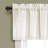 Linen Lace Linen Tailored Window Valance-603519499