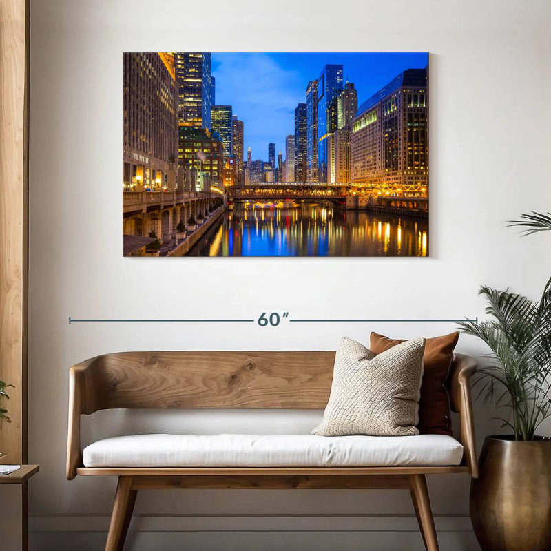 Sirci Bustling Downtown Chicago, H 30 po x l 45 po
