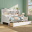 Lit de jour simple avec tiroirs de rangement-129865225