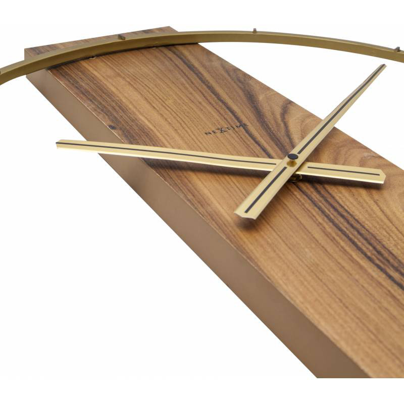 Jacobi Solid Wood Wall Clock, Brown