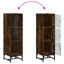 Calianna Glass and Steel 35 cm W Display Cabinet-1253843909