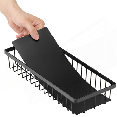 2-Tier 10.7"W x 14.2"D Pull Out Cabinet Under Sink Organizer 10.7"x14.2" Drawer Basket, 12.5"Wx15.5"Dx13"H Install Size for Cabinet