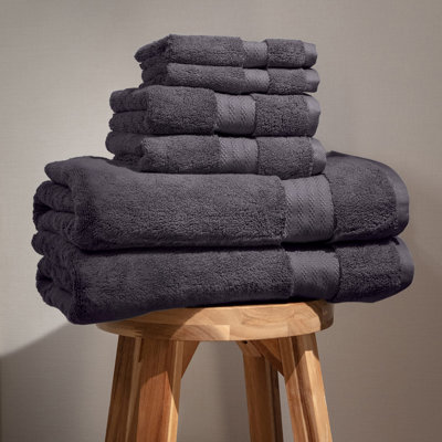 6 Piece 100% Organic Cotton Towel Set