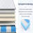King Size Mattress,10 Inch Hybrid Mattress, Individually Pocketed Innerspring, Medium Firm-1360975123-1360975125