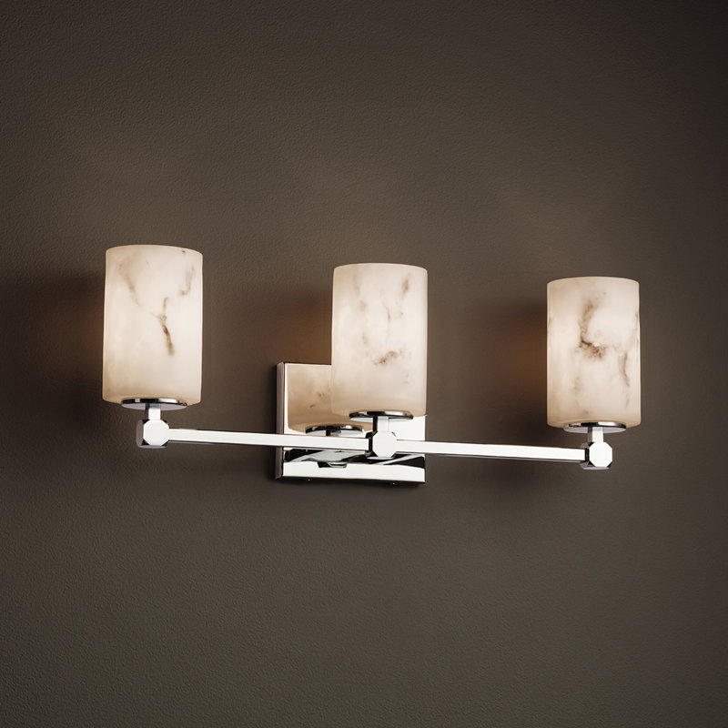 Éclairage pour meuble-lavabo 3 lumières Donatelli, Chrome poli